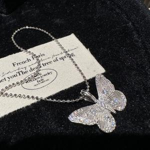 Collar de Plata de Ley S925 con Colgante de Gota de Agua Minimalista con Borla de Lágrima, Cadena Fina y Delicada para la Clavícula - Product Image 4