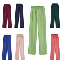 HZMNOI Pantalon tendance en tissu TRS avec fente latérale pour infirmière médicale Pantalon de gommage pour femmes