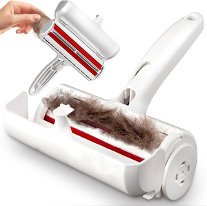 Rullo Bianco Riutilizzabile Rimuovi Peli di Animali Domestici Strumento Portatile per la Rimozione della Pelliccia Multisuperficie per Mobili e Biancheria da Letto - per la Toelettatura del Gatto - Product Image 1