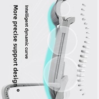 Chaise de bureau ergonomique en maille avec fonctions d'inclinaison, de levage et de rotation - Chaise d'ordinateur pour personnel pour un confort sédentaire