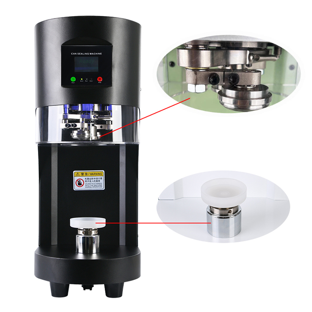 Automatic Electric 30-190mm Soda Can Sealing Machine for Tin Plastic Cup Jar Can Sealer & PET Bottles