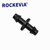 Raccord d'irrigation goutte à goutte, coupleur droit à double barbette pour tuyau d'irrigation micro 4/7 mm
