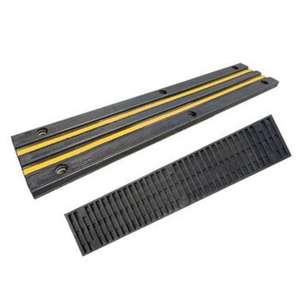 Protezione da parete in gomma Extra spessa resistente agli urti per parcheggi giallo cordolo di avvertimento per proteggere i veicoli - Product Image 2