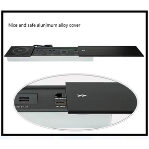 Presa Elettrica Universale Internazionale Smart da Tavolo con Copertura Scorrevole - Product Image 2