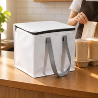 Sac isotherme OEM avec fermeture éclair, grande capacité, léger, résistant à l'eau, poignée souple, logo personnalisé