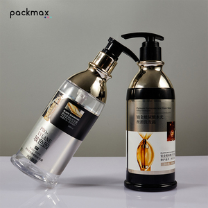 Ensemble shampoing et après-shampoing PET 500 ml avec manchon de transport – Bouteille de soin capillaire au gingembre, emballage haut de gamme personnalisé - Product Image 2