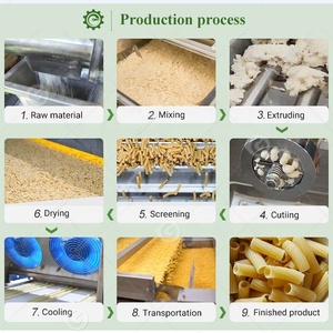 Italia fideos 100kg 200kg 250kg línea de producción Macroni Spaghetti Pasta <span class=keywords><strong>macarrones</strong></span> hacer extrusora máquina completamente automática - Product Image 4