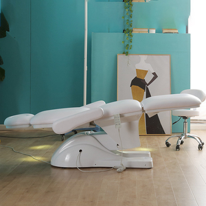 Hot Seller 3 Motoren Verstellbare Klinik Beauty Salon Stationär Komfortabler <span class=keywords><strong>Massage</strong></span> tisch Elektrisches Gesichts bett Kosmetik stuhl - Product Image 4