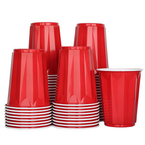 Skydear 16 Oz Rode Wegwerp Plastic Feest Drinkbekers Voor Verjaardag Afstuderen Halloween Drinkt Frisdrank Punch Barbecues Picknicks - Product Image 1