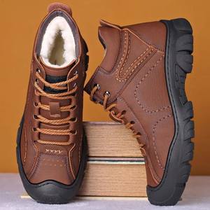 WITHCOCO - Nuevas Botas de Invierno para Hombre, Forradas de Piel, Gruesas, Casuales, para Exteriores, Deportivas, Cálidas, con Parte Superior de PU y Entresuela de EVA - Product Image 4