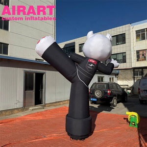 Grande Mascotte Gonfiabile a Forma di Tigre per Promozioni di Scuole di Arti Marziali - Product Image 3