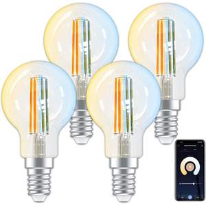 Antela AC Led Bulb E14 SMD 4.5W 470LM Dimmable Wi-Fi Smart <b>Light</b> Warm White to Cool White with <b>Timer</b> Glass Body - Product Image 1