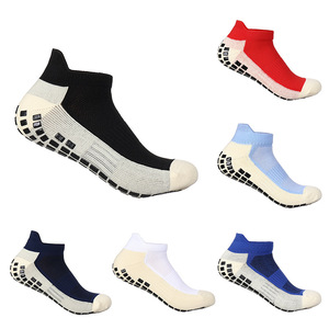 KT504 <strong>Manufacturer</strong> OEM <strong>Custom</strong> Logo Knitted Anti Slip Grip Football <strong>Socks</strong> Breathable Unisex Cushion Sport Ankle Soccer <strong>Socks</strong> - Product Image 1