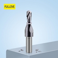 Foret hélicoïdal à deux cannelures en carbure monobloc personnalisé pour le perçage de l'acier inoxydable et des métaux, pointe