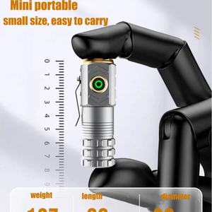 Mini linterna portátil ultrabrillante, linterna recargable 18500 con imán, potente linterna LED impermeable para emergencias y acampada - Product Image 6