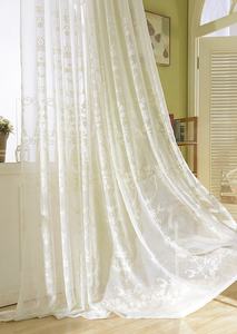 Fornitore caldo tulle di poliestere all'ingrosso ricamo floreale personalizzato bianco <span class=keywords><strong>rosa</strong></span> farfalla <span class=keywords><strong>tende</strong></span> trasparenti per il soggiorno - Product Image 4