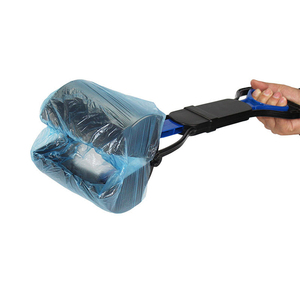 Ramasse-crottes et éliminateur de déchets pour chien, portable, de luxe, écologique, en plastique, avec long manche, outil de nettoyage pour animaux de compagnie, pour l'extérieur - Product Image 2