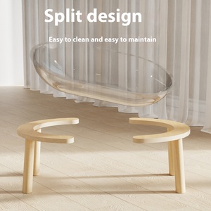 Acrílico mascota perro sofá gatos cama Animal casa al por mayor acrílico personalizado mascota dormir camas acrílico espacio gato arena cojín - Product Image 2