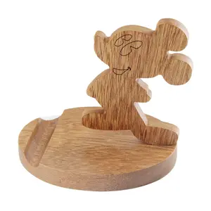 Supporto per telefono a forma di topolino personalizzato OEM per legno nei servizi di lavorazione cnc a Dongguan