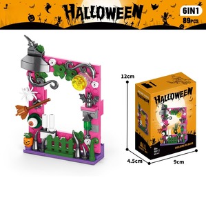 9030-92 Halloween Pumpkin Lantern Plastic Model Toy Building <strong>Blocks</strong> Ornament for Children Boys 1:8 Scale - Product Image 3