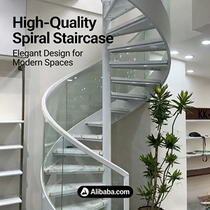 Accessori per Corrimano per Scale a Chiocciola, Kit Completo di Supporto per Vari Tipi di Installazione Scale a Chiocciola, Rinforzo e Sicurezza - Product Image 5