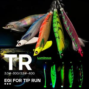 OEM 30g/40g Tip Run Señuelo de calamar con GANCHO Plantilla de calamar EGING Cebo artificial Eging para pulpo EGI Sepia Señuelos de pesca de mar - Product Image 2