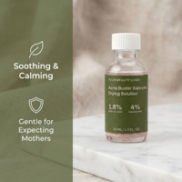 Lotion séchante pour les boutons pour peaux grasses avec des ingrédients exfoliants doux et personnalisation de la marque