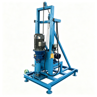 Machine de forage de puits d'eau compacte de 150 m, équipement de forage de puits d'eau avec entretien facile pour les puits de jardin et de ferme