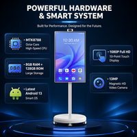 Téléviseur intelligent portable OEM avec écran tactile Incell de 32 pouces, résolution 2K IPS, fonction Cast Screen, Wi-Fi RJ45 et Type-C