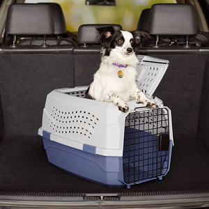 Yeni varış taşınabilir plastik sandık havayolu onaylı köpekler kediler için evcil hayvan taşıyıcı sırt çantası tarzı seyahat ürünleri düğme kapatma - Product Image 4