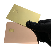 Leere Lila Metall-Kreditkarte Stahl-Debitkarte ATM Visa-Karte Mit Chip-Slot und Magnetstreifen für Lasergravur und Druck