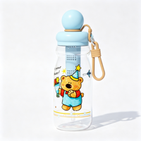 Startiger Nouvelle Gourde PC Mignonne à Motif de Fruits avec Paille, Grande Capacité, Portable, pour Enfants, Bouteille à Boire Directement pour Filles