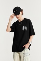 Vinyle lumineux personnalisé impression Logo réfléchissant hommes T-Shirt été décontracté brillant foncé grande taille tricoté 100% coton T-Shirts