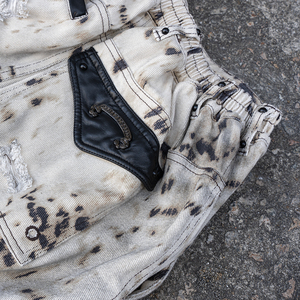 Shorts Bermuda <span class=keywords><strong>para</strong></span> <span class=keywords><strong>Hombre</strong></span>, Holgados, Rectos, <span class=keywords><strong>con</strong></span> Bolsillos Tipo Cargo, Diseño de Leopardo Personalizado, 100% Algodón de Alta Calidad, Venta al Por Mayor - Product Image 6