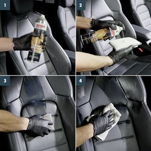 Éponge Duo Intérieur la plus vendue, 1 pièce, design double face pour le nettoyage et le rinçage des intérieurs de voiture - Product Image 4