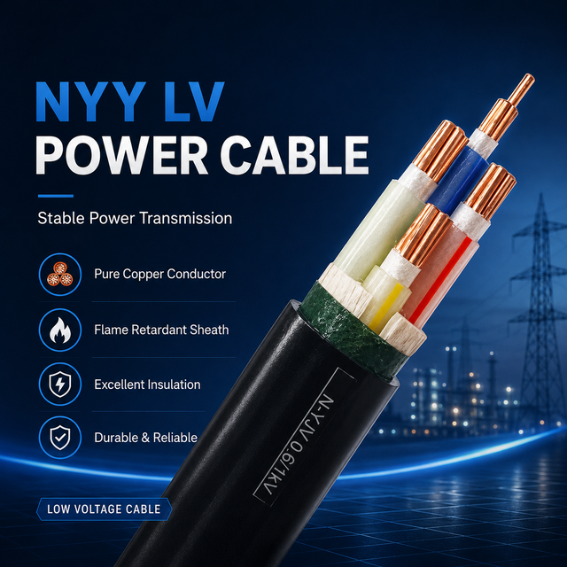 Factory Price Fire Resistant Copper Conductor XLPE PVC Power Cable N-YJV 0.6/1kV Multi Core 3*120+1-170mm² for Industrial Wiring