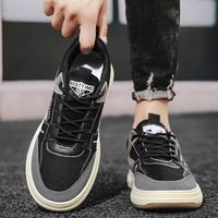 Chaussures décontractées pour hommes, style discret et tendance, respirantes, en PU, semelle épaisse, classiques, pour un usage quotidien, confortables, légères, chaussures décontractées
