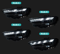 Feux avant pour Audi A3 2017 2018 2019 2020, modifiés, aspect 8Y, avec clignotants séquentiels ambre