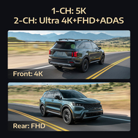 Arpha B25 ADAS Smart Dash Cam 5K avec GPS 5G Wifi BT Enregistreur de caméra vidéo de voiture Véhicule Blackbox Dvr Dash Camera