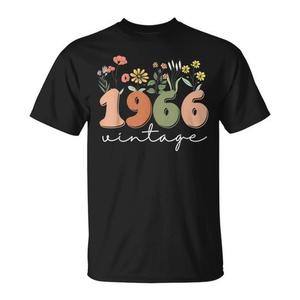 T-shirt da donna vintage del 1966 per il 60° compleanno Wildflower - Product Image 1