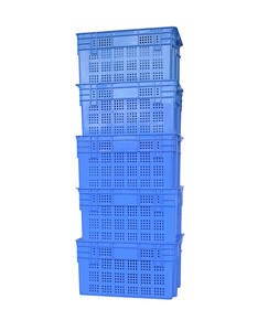 ขายส่งที่มีคุณภาพสูงวางซ้อนกันได้และรังพลาสติกผักลัง - Product Image 3