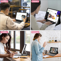 Funda con Teclado de Proyección Inalámbrico USB-C Ultrafino y Mecánico Personalizable Laudtec para Tablet Tab S9 FE con S Pen Integrado