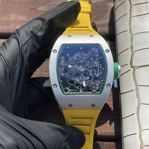 Montre <span class=keywords><strong>mécanique</strong></span> automatique de luxe Tonneau Hollow Skeleton 038 avec miroir saphir, montre de sport de loisirs de haute qualité pour hommes - Product Image 1