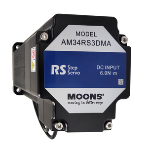 มอเตอร์ Moons 34 5.2nm แบบวงปิดสำหรับตัวควบคุมเลเซอร์ รางเลเซอร์ เครื่องกัด 4 แกน ชุดอุปกรณ์ AM34 ซีรีส์ - Product Image 3