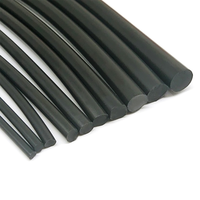 Cordon élastique en caoutchouc silicone noir extrudé, résistant aux basses/hautes températures, sur mesure, prix usine, pour l'étanchéité des tuyaux