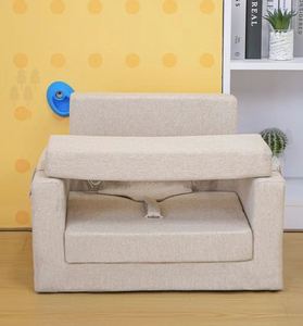Sofá de tela para bebé, asiento de suelo anticaída para bebés, silla de soporte suave para niños pequeños, cojín para actividades, alimentación y sala de estar - Product Image 2