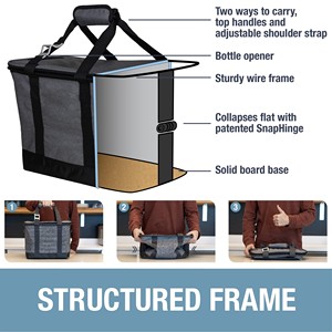 Échantillon gratuit conception personnalisée à <span class=keywords><strong>prix</strong></span> raisonnable garder la nourriture boisson froide pendant 12 heures refroidisseur ferme déjeuner bagages pique-nique sac à dos - Product Image 5