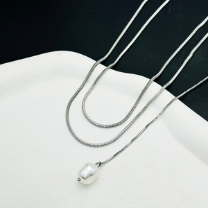 N558 nuova collana di gioielli a <span class=keywords><strong>catena</strong></span> regolabile in metallo in acciaio inossidabile con osso di serpente Extra lungo <span class=keywords><strong>catena</strong></span> di maglioni a forma di serpente - Product Image 5