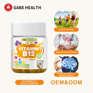 Gummies de vitamine B12 personnalisées en vrac pour enfants, à base de pectine végétalienne, complément alimentaire pour stimuler la concentration quotidienne et le développement nerveux des écoliers et adolescents - Product Image 1