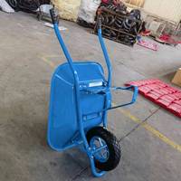 Carretilla de Acero Resistente WB6400 para Construcción, Agricultura y Jardinería